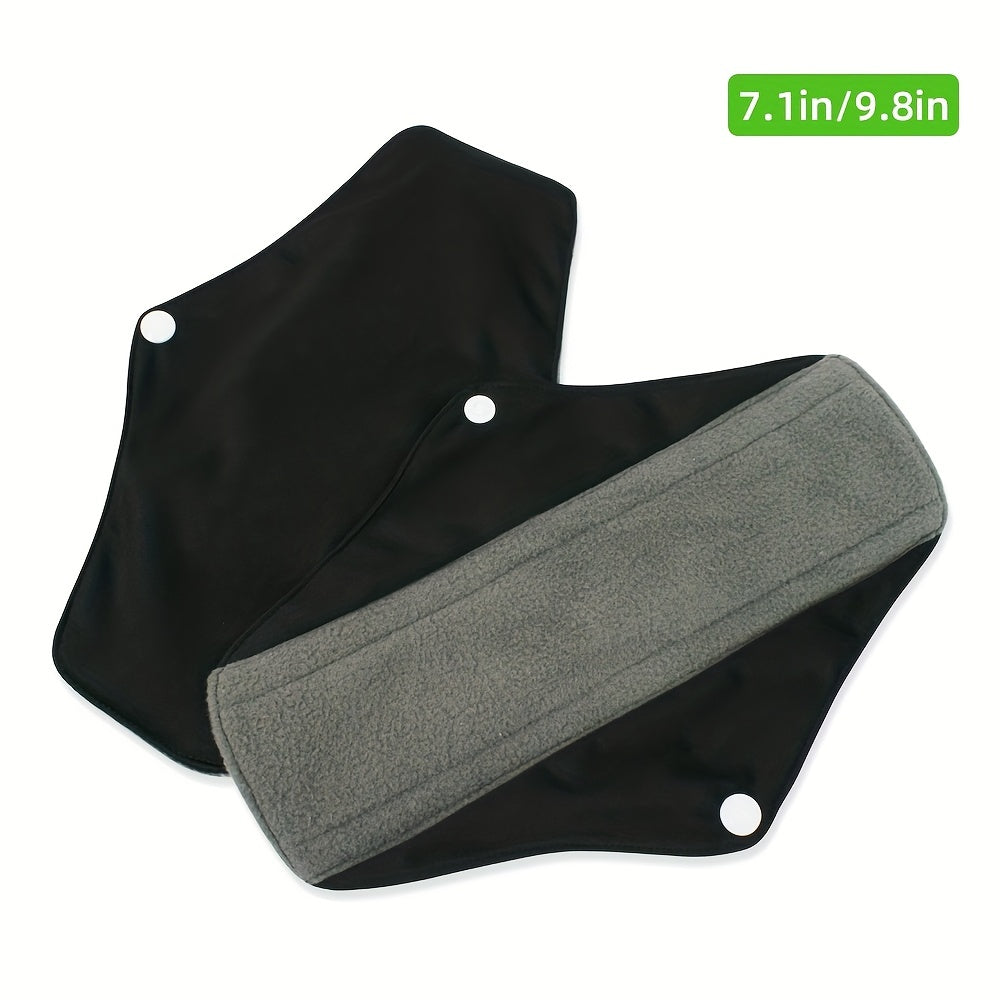 1 Set of Ecopure Reusable Menstrual Pads for Women, with wings and bamboo cloth, suitable for heavy flow periods.