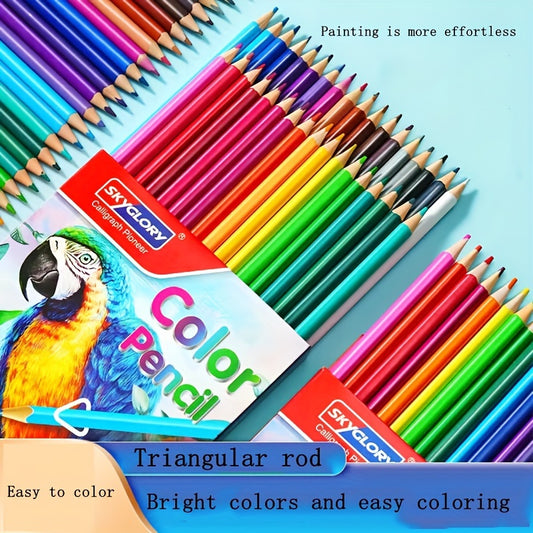 12/18/24/36pcs of colored pencils are suitable for art and painting supplies. They have bright colors, are easy to use, and not prone to breakage, making them convenient for adult coloring