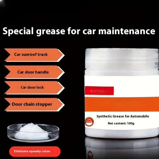 High-quality 100g synthetic grease for smooth and quiet automobile door chain stoppers.