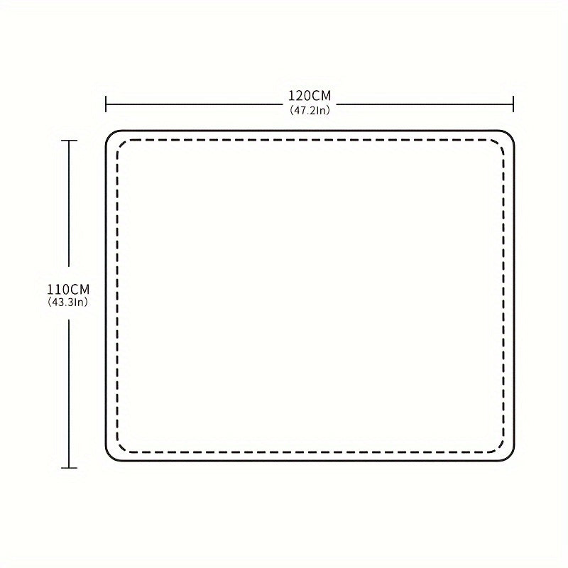 Two pieces of Muslin Cotton Blankets, 120*110cm Covers for Home and Travel Purposes