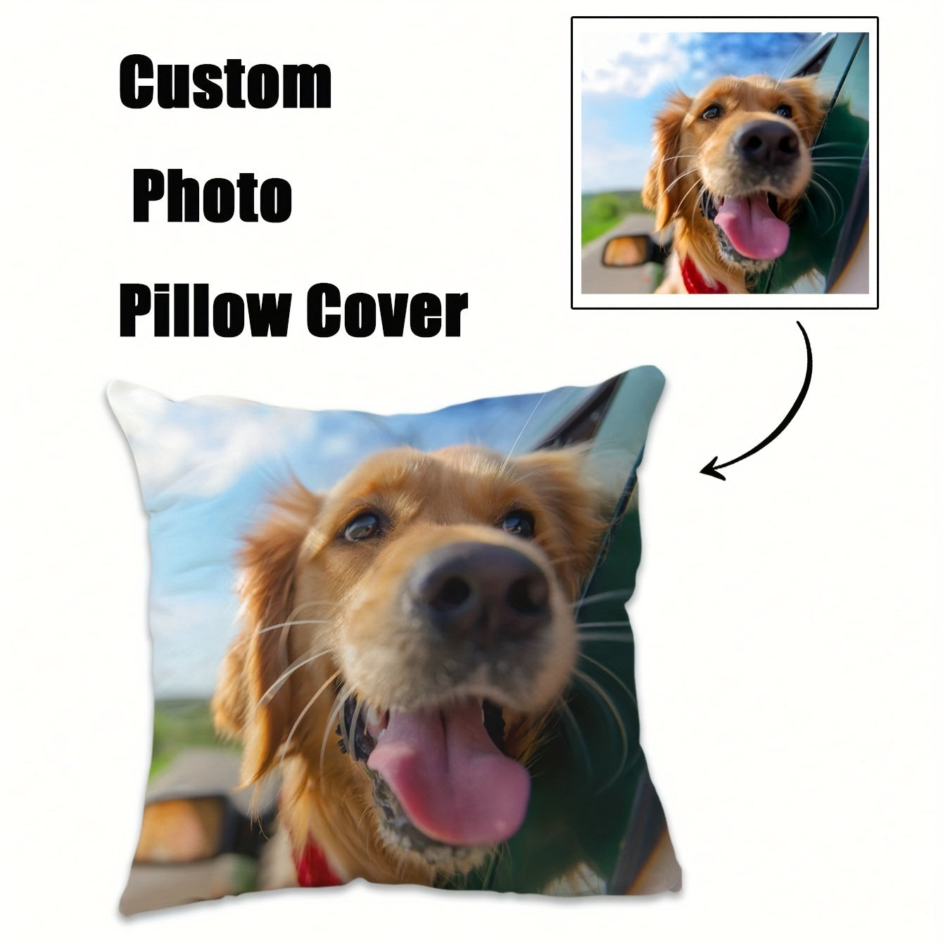 Customized pillow cover for home decoration, perfect for Valentine's Day, Christmas, Thanksgiving, and New Year celebrations. Makes a great family gift or wedding anniversary gift. Single-sided printing with no pillow core included. Measures 45.72 x