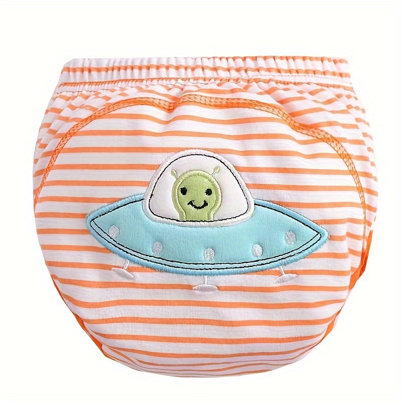 Soft Cotton Training Pants Set of 3 - Reusable & Washable Cloth Diapers in Various Colors