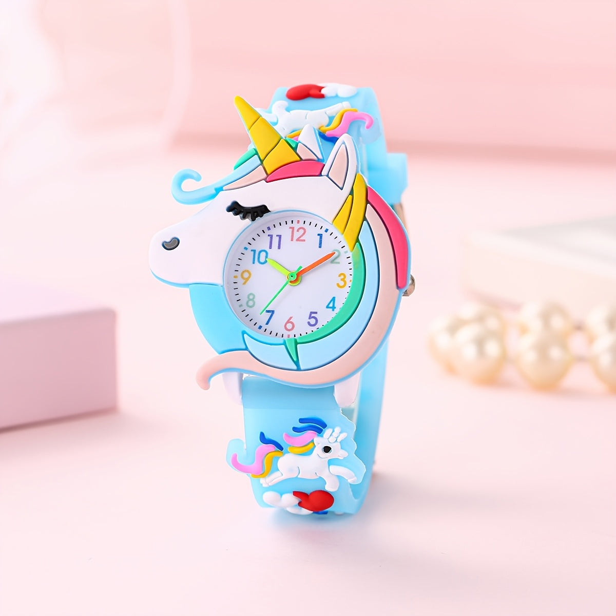 Children's silicone cartoon watch gift for kids.