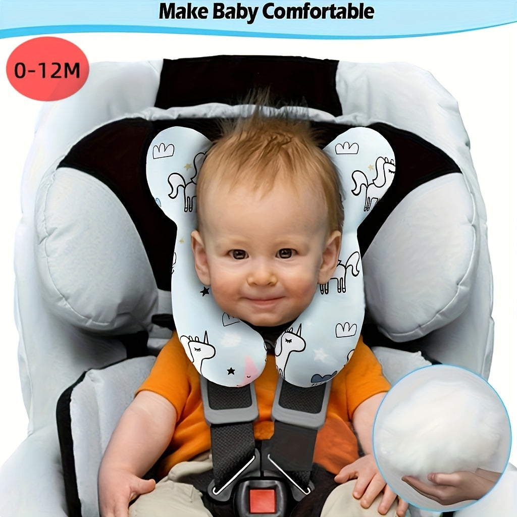 Support your baby's head and neck on the go with our Baby Travel Pillow. Perfect for use in car seats, pushchairs, and during travel.