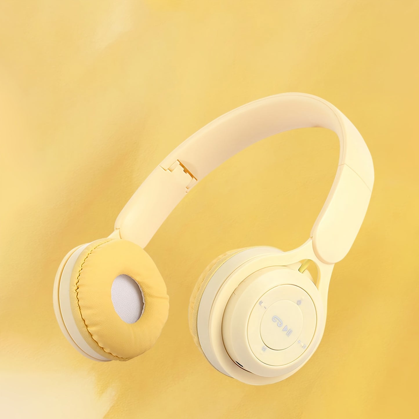 Wireless over-ear headset with 20 hours of playtime, foldable and comfortable for travel, home, office, suitable for kids, teens, adults, girls, and women.