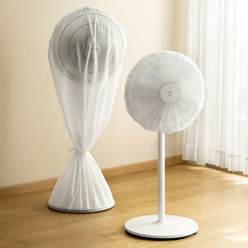 Durable polyester dust cover for electric fans, designed for vertical floor standing models, includes all-inclusive protection for 1 PC fan