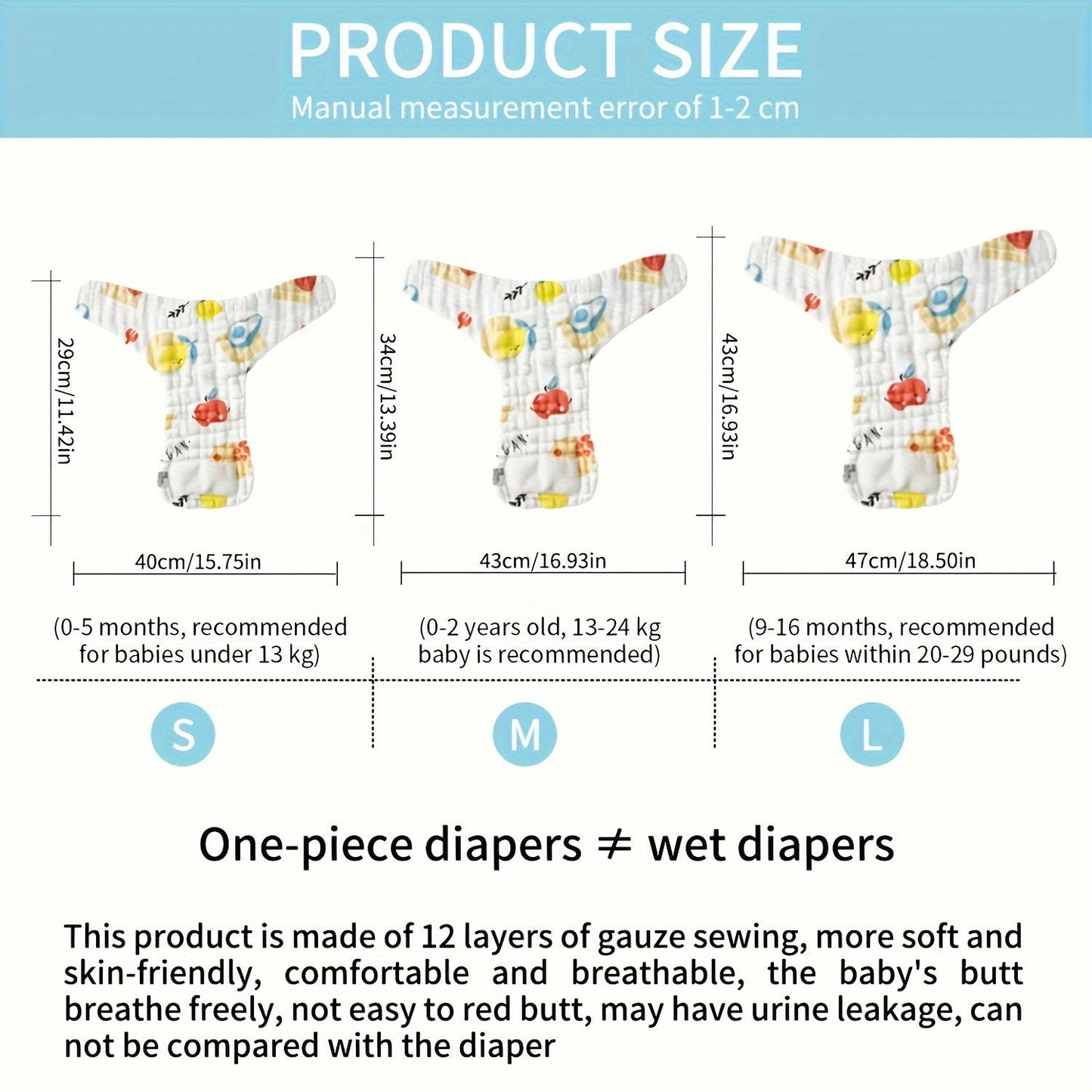 Soft and reusable training diapers with adorable cartoon prints, perfect for youngsters aged 0-6 years. These washable cloth potty pants make a great holiday gift for Christmas, Halloween, and New Year. Get 5 pieces in this set.