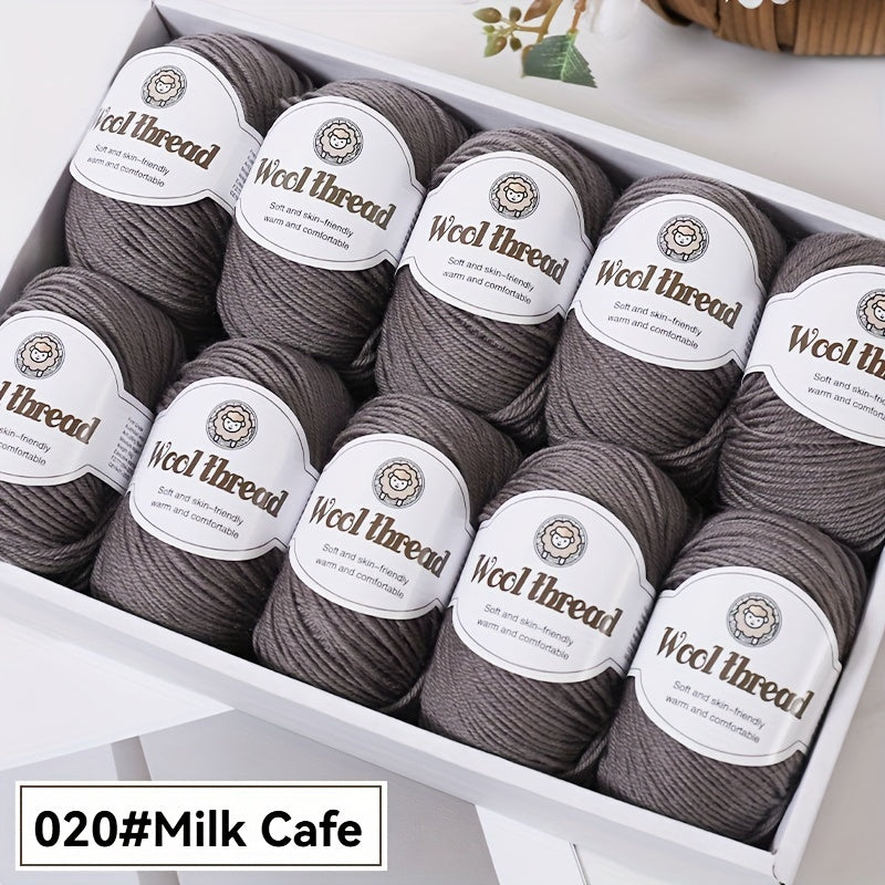 10pcs of high-quality BAYEXY Australian Wool Yarn, perfect for DIY crochet and knitting projects