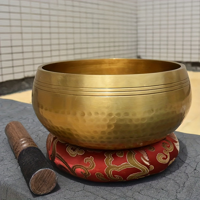 17.78cm Singing Bowl for Mindfulness and Anxiety Release, Sound Healing, Spa Therapy, Musical Chimes - Eid Al-Adha Mubarak