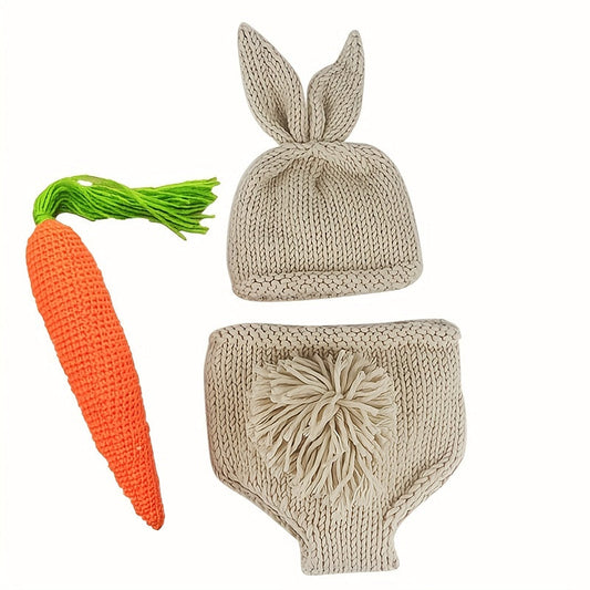 Cute Baby Bunny Outfit - Ideal for Baby Photo Sessions and Crochet Bunny Crafts!