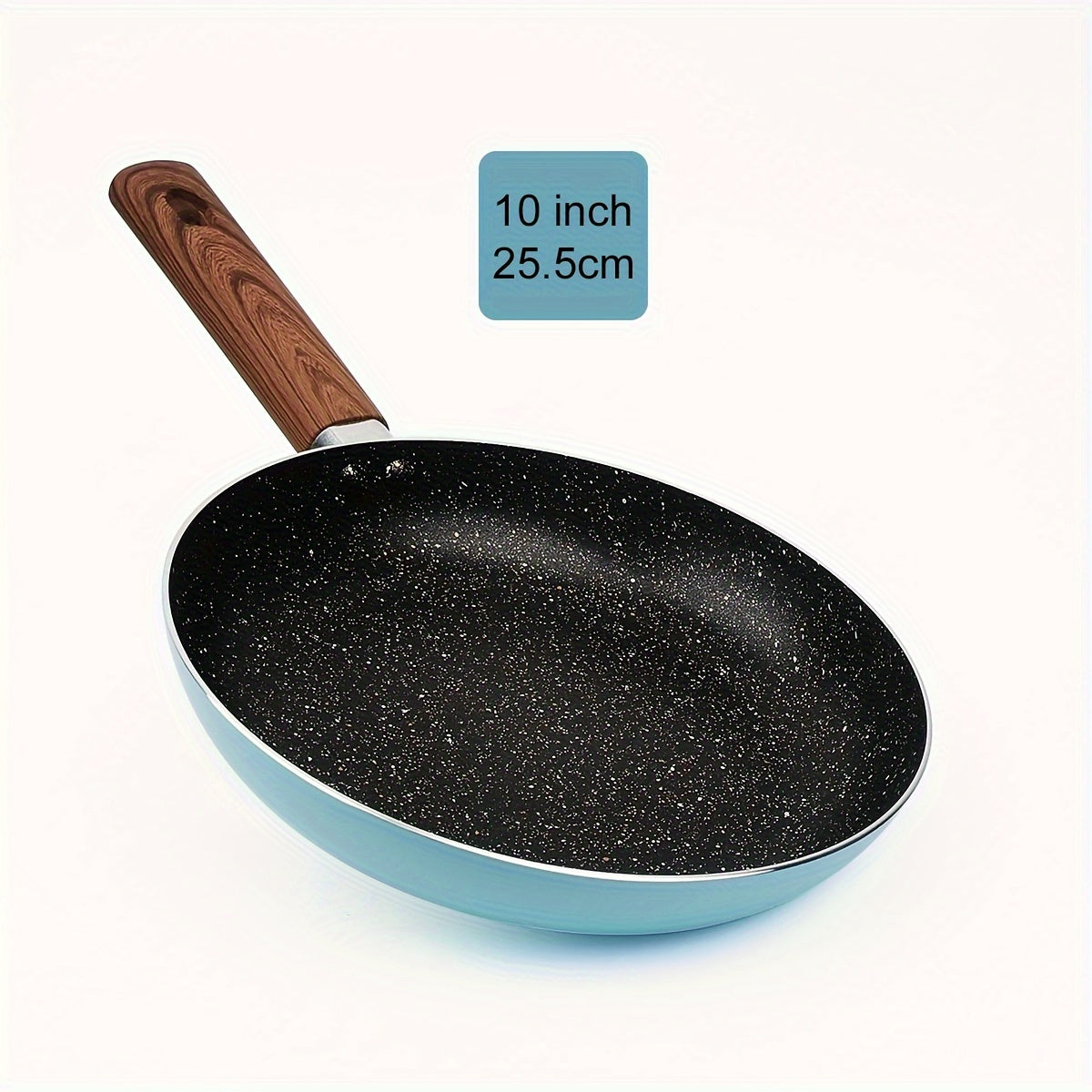 This adorable non-stick frying pan in charming pink and blue is perfect for cooking eggs. It is ideal for use on gas stoves with open flames.