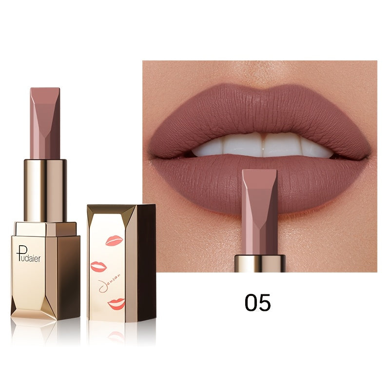 26-color Pudaier Velvet Matte Lipstick - Long-lasting, Waterproof, Highly Colorful - Perfect Valentine's Day Gift.