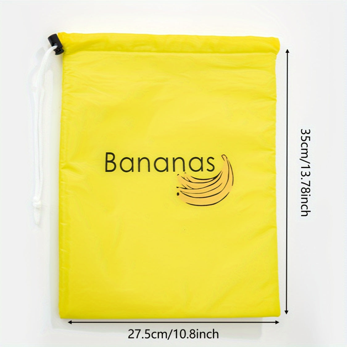 Food-Grade Nylon Banana Storage Bag with Aluminum Bead Closure - Spacious Design, Durable Double Stitching, and Freshness Preservation for 7 Days