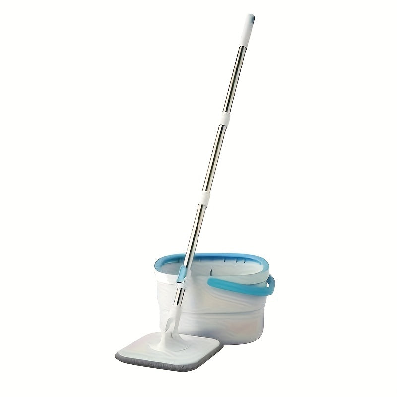 Get the convenient Sewage Separation Hands-free Wash Mop and Bucket Set, complete with 3 mop cloths. This Household Rotating Floor Mop is perfect for lazy and efficient cleaning, with a Dry and Wet dual-use design. Suitable for home, kitchen, and