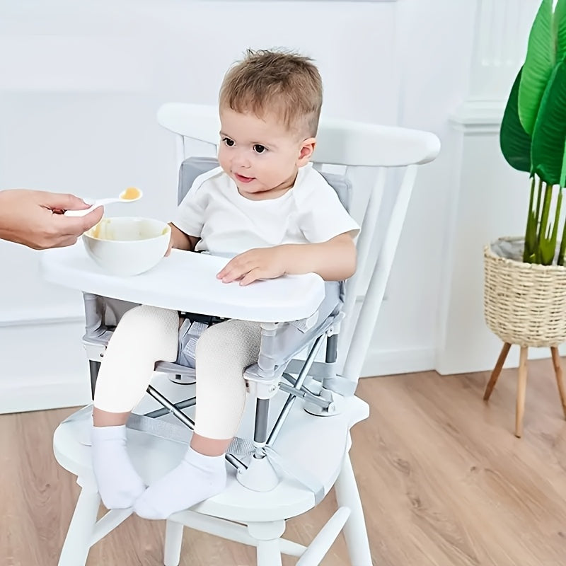 Child's Folding Dining Chair with Detachable Tray, Portable Design for Home Meals and Picnics, Perfect Easter Gift