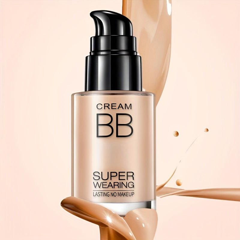 BB cream liquid foundation with long-lasting flawless finish, medium coverage, and moisturizing properties. Suitable for all skin types. Great holiday gift for women.