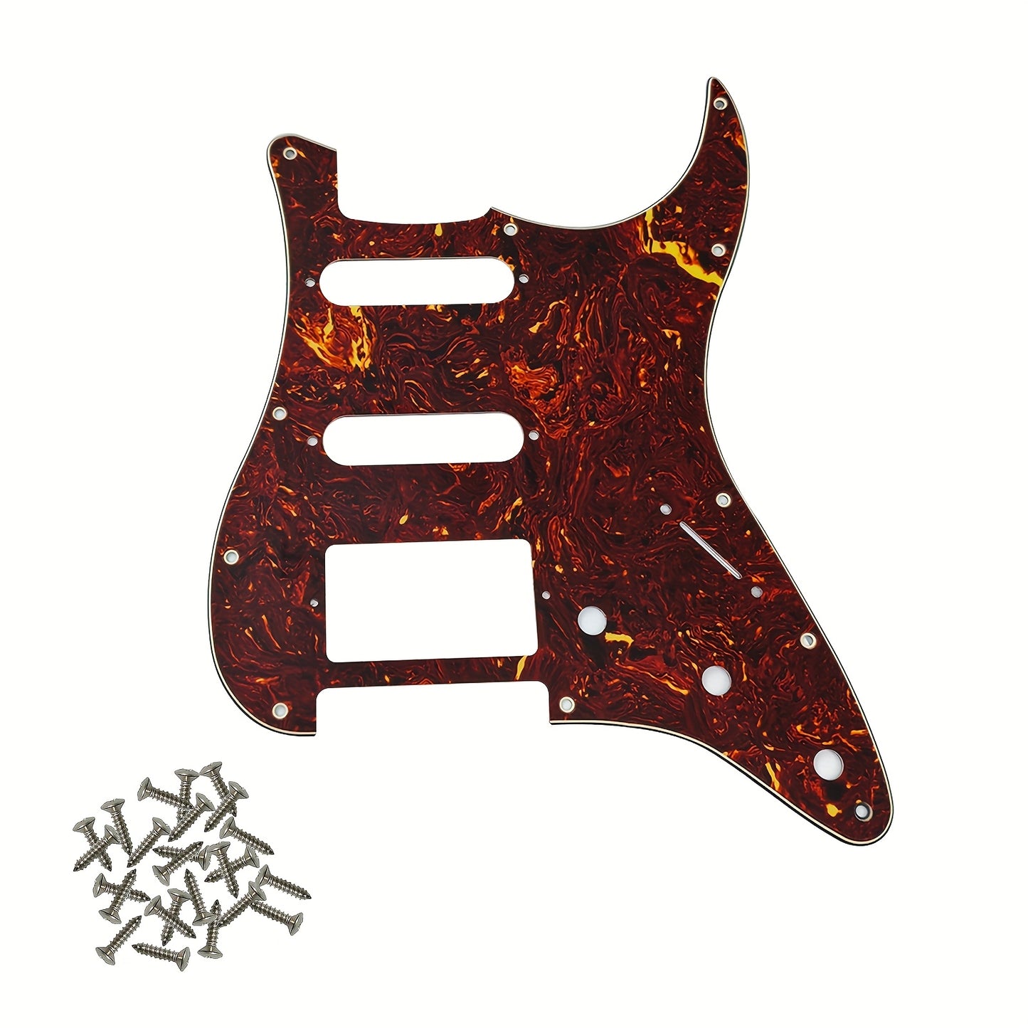 HSS 11-hole ST electric guitar pickguard for standard FD ST modern style guitars, colors available: black, white, beige.