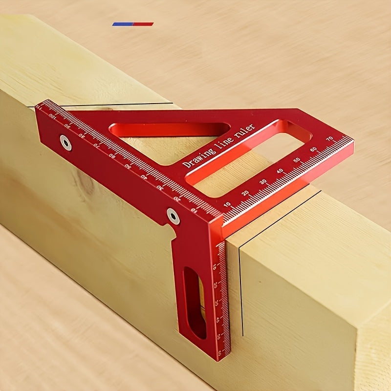 Aluminum Alloy 3D Multi-Angle Measuring Ruler for Engineers and Carpenters, Painted Finish, Assembly Required