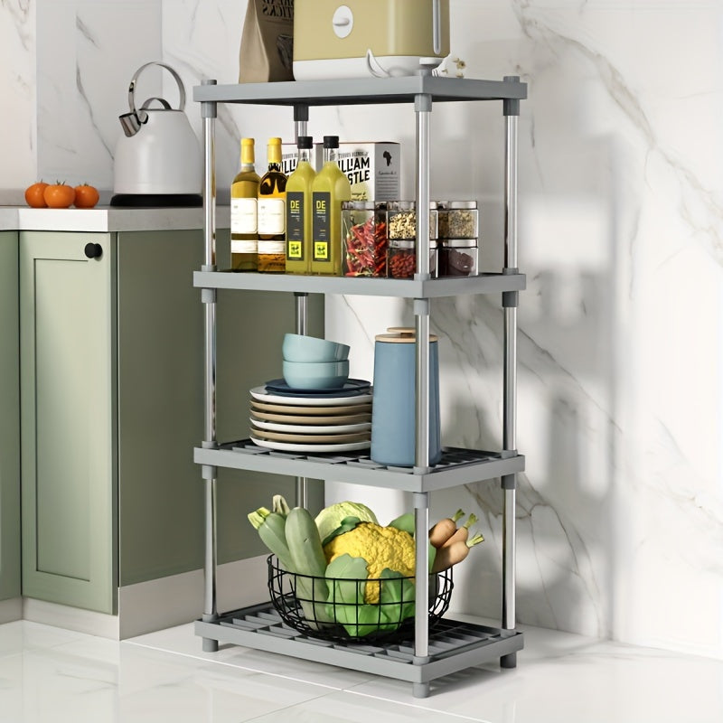 Kitchen fruit and vegetable basket storage rack - Keep your snacks organized with this multi-layer storage rack for your living room.