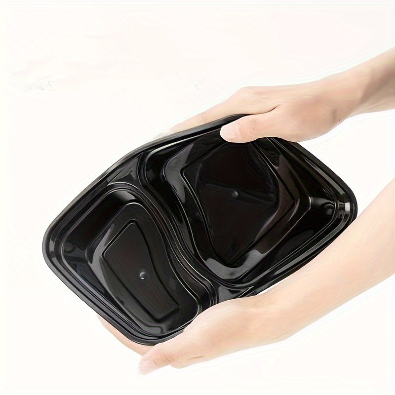 Disposable lunch boxes available in packs of 10, 20, 50, or 100. These reusable and durable meal prep containers are microwaveable and extra large and thick. They are BPA free with lids included, suitable for school, office, camping, and picnic use.