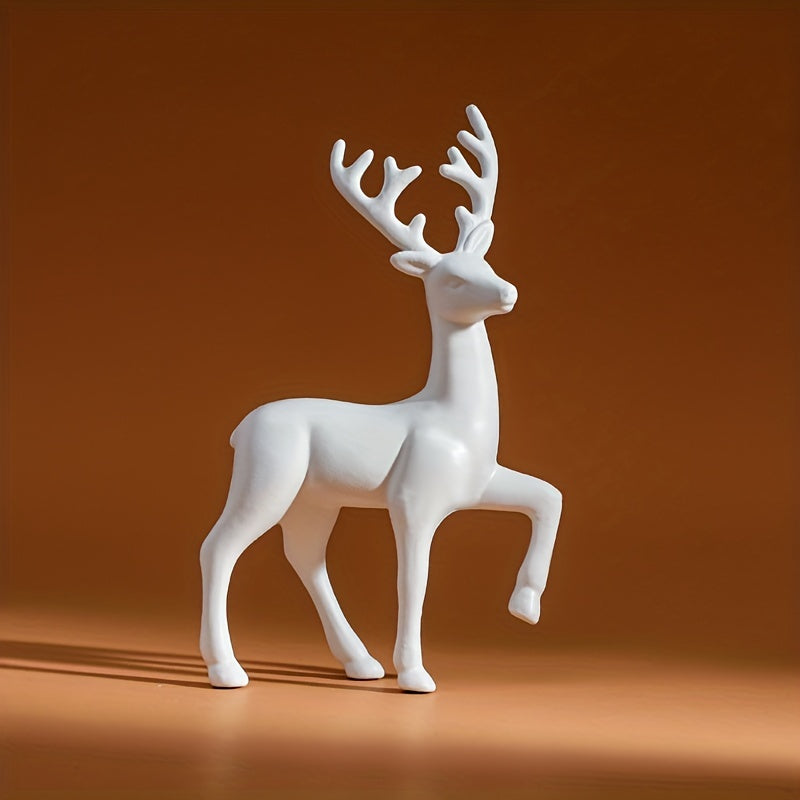 2-piece set of Mother Deer statues for room decor, perfect for kids' rooms or Christmas home decoration.