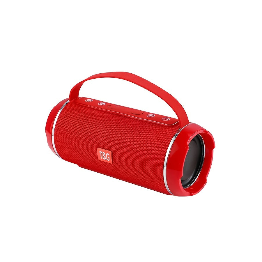 T&G TG116C is a portable wireless speaker with 5.0 surround sound, USB/TF/FM broadcast, and 10m connectivity. It has a rechargeable lithium battery with Type-C charging, making it a perfect