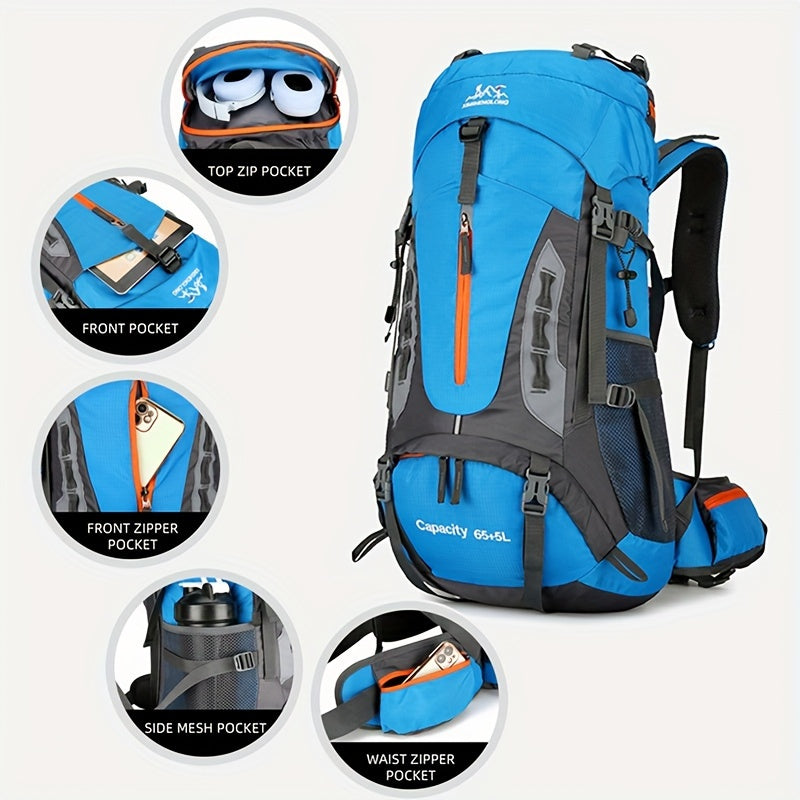 70L Men's Backpack for Camping, Fishing, Hiking, Survival