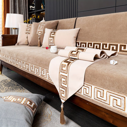 European-style Snowy Sofa Cushion, Chic Nordic Light Luxury, Popular in Europe, US, and Middle East.