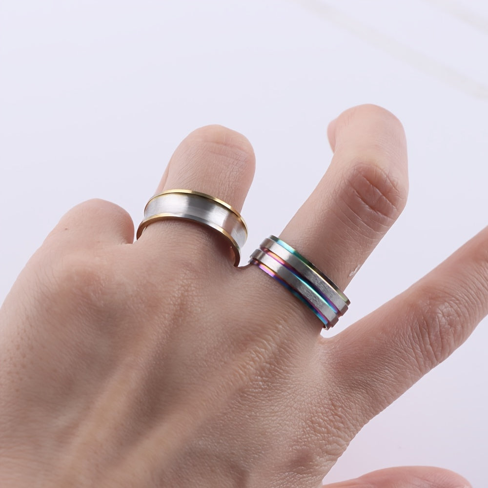 Set of 20 Fashion Rings crafted from durable Stainless Steel featuring a Wide Band and Adorable Heart Design. Perfect for mixing and matching with everyday outfits, suitable for both Men and Women. Comes packaged in an Opp Bag.