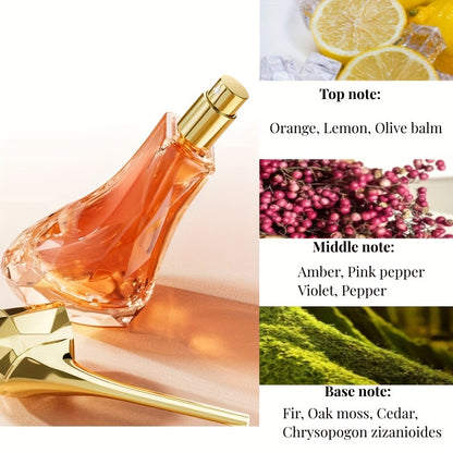 High Heel Eau De Toilette Spray Gift Set: Refreshing, Elegant fragrance with floral and fruity scents. Perfect for dating and daily wear. Ideal gift for her.