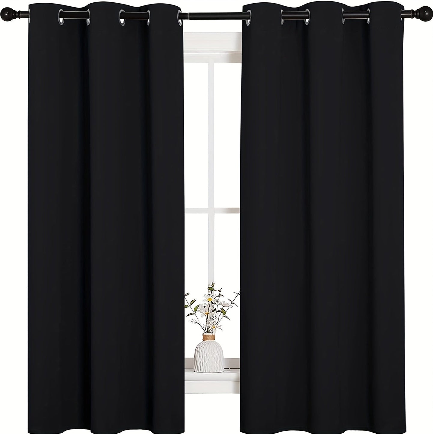 Thick Double-sided Blackout Curtain - Ideal for any room in your home including living room, bedroom, kitchen, and bathroom. Perfect for home decor and room decor.