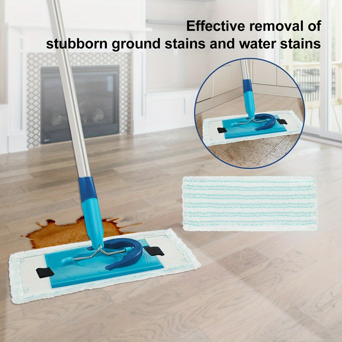 The DLAIMI Replacement Mop Cloth is compatible with Leifheit/Leifer Clean Microfiber Mops and provides superior dirt and water absorption for wet and dry cleaning. It is effortless to clean and perfect for upkeeping balconies, living rooms, bedrooms, and