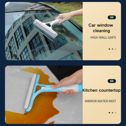 1 easy-clean glass squeegee with built-in sprayer for streak-free shine on windows, mirrors, and auto glass. Multi-functional tool with ergonomic handle and adjustable spray nozzle for