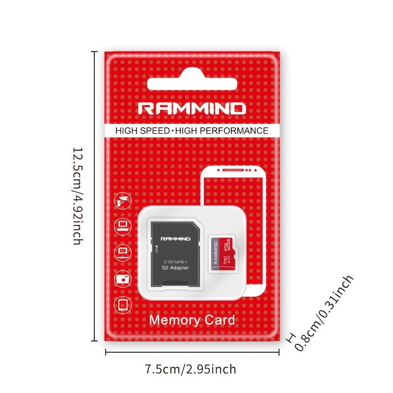 RAMMIND offers high-speed micro TF cards in multiple sizes, suitable for smartphones, tablets, laptops, and DSLR cameras. These durable flash memory cards are ideal for secure file storage