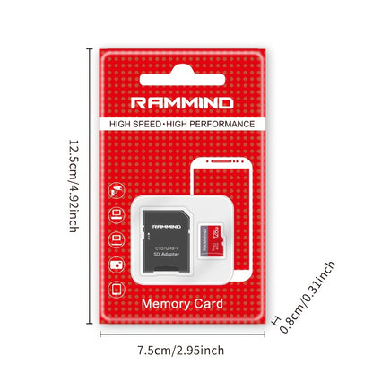 RAMMIND offers high-speed micro TF cards in multiple sizes, suitable for smartphones, tablets, laptops, and DSLR cameras. These durable flash memory cards are ideal for secure file storage