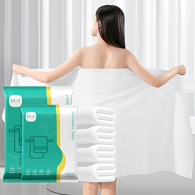 3-piece luxury disposable towel set, perfect for travel, gym, and outdoor activities, individually wrapped and large, thick, and soft.