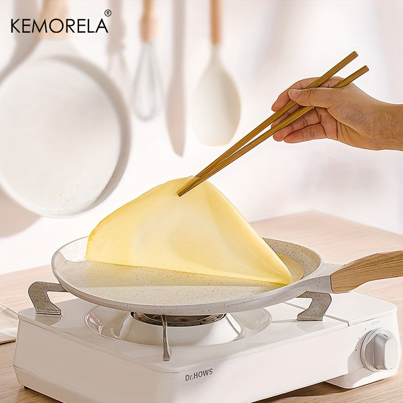 One Medical Stone Crepe Pan by KEMORELA for Making Tortillas, Quesadillas, Faas, Pancakes, and French Toast on Induction Cooker. Complete with Cookware, Kitchen Utensils, Gadgets, and Accessories for your Home Kitchen.