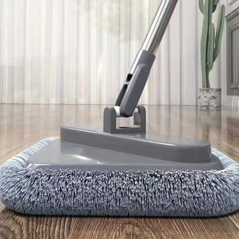 Quickly dry your floors with the 1pc Flat Mop Set featuring Dirt Separation Technology. This hand washable mop is perfect for both wet and dry cleaning, making it ideal for use in the living room, bedroom, and kitchen.