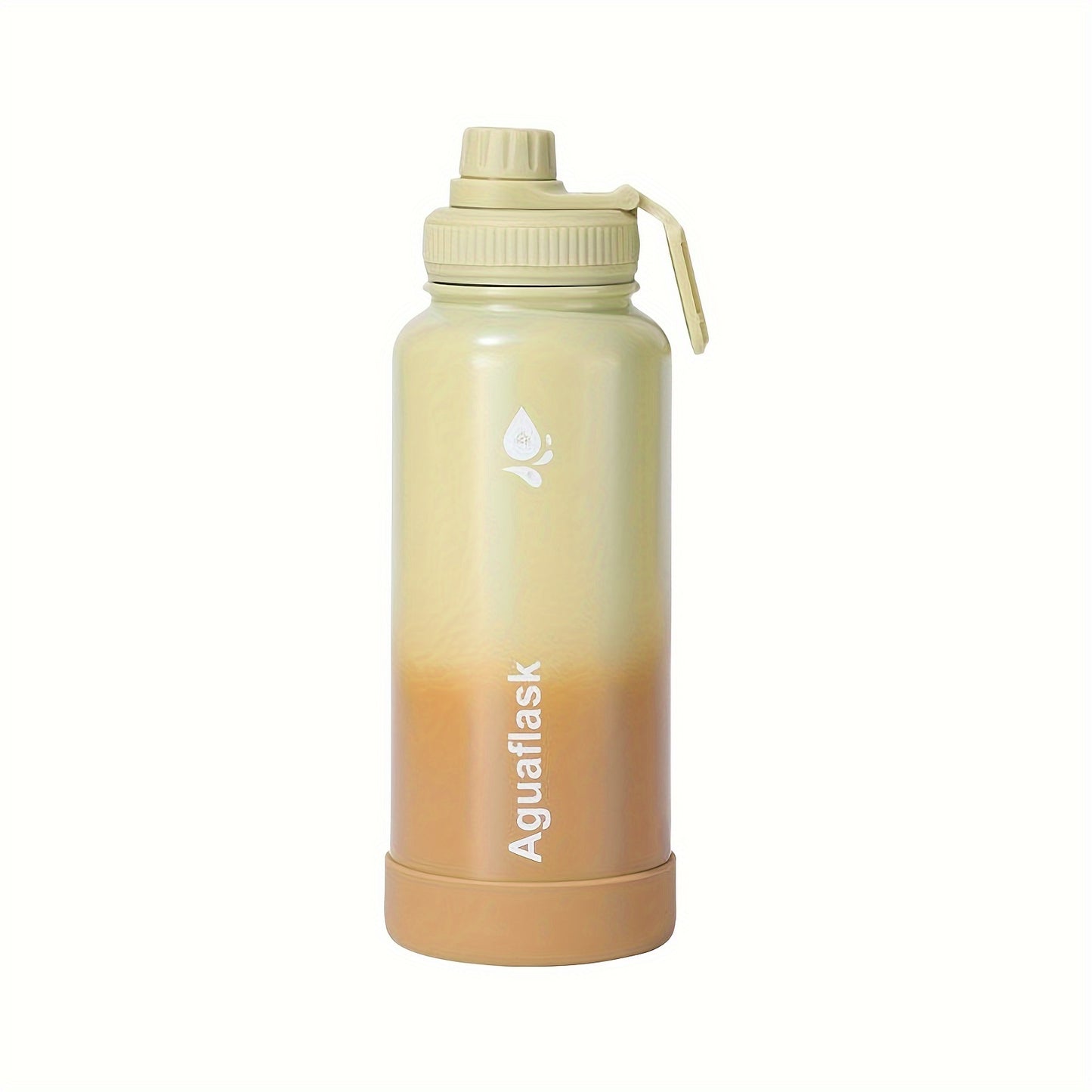 500ml stainless steel water bottle with lid, reusable, hand wash only, vacuum insulated, holiday theme, portable sports flask.