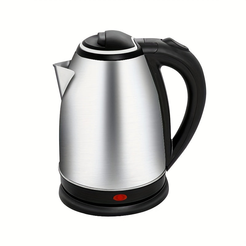 1.8L Stainless Steel Electric Kettle - BPA-Free, 1500W Rapid Boil, Automatic Shut-Off & Dry Boil Safety Features, Stylish Black Accent Design, Perfect for Coffee, Tea & Hot Drinks, European Plug Included