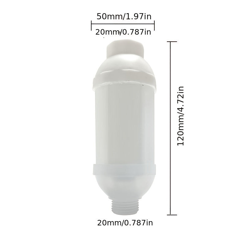 Water filter cartridge made for gas/electric water heaters, toilets, washing machines, home kitchens. Made of PET material and does not require power. Suitable for cold water filtration.