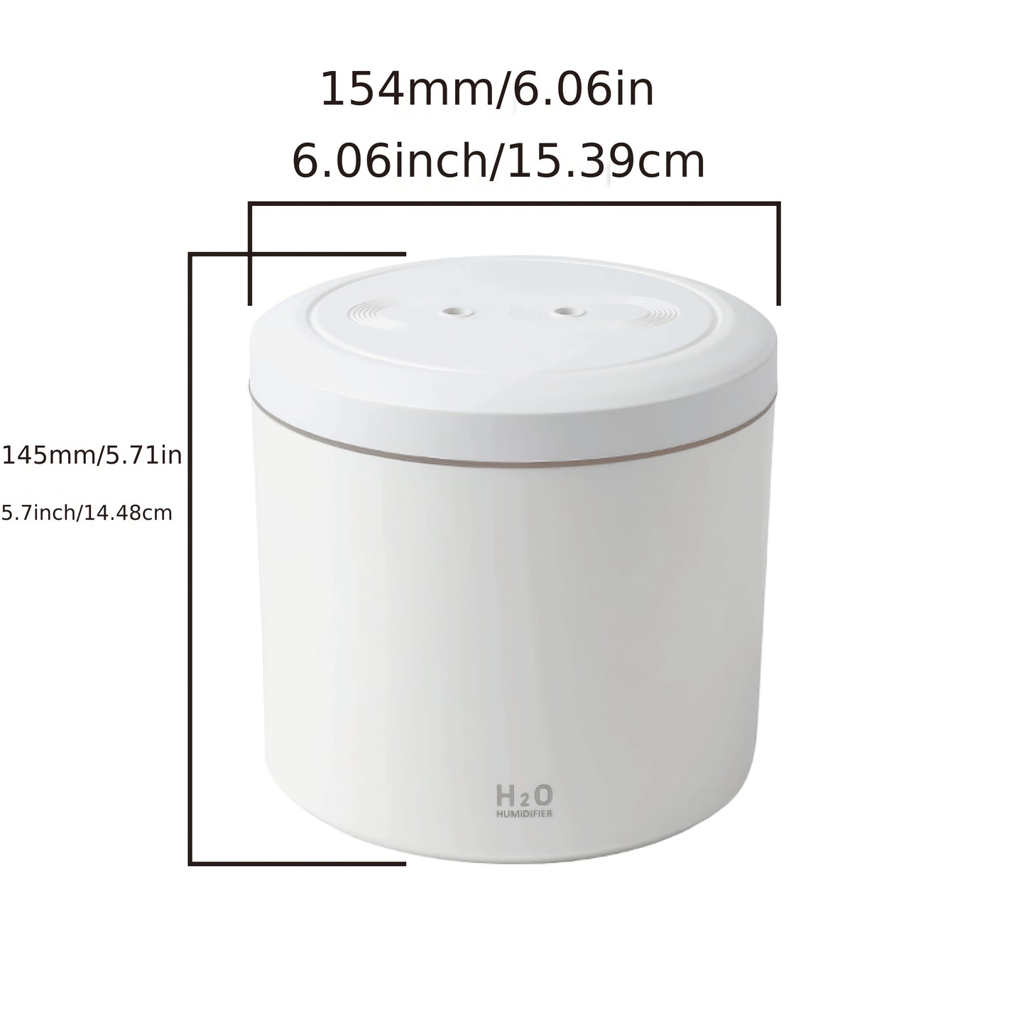 Compact 2L Warm Wave Humidifier with Colorful Aromatherapy Diffuser - USB Powered, Quiet Operation, Auto Shut-Off, for Home & Office Desk.