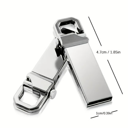 Metal USB flash drive with storage