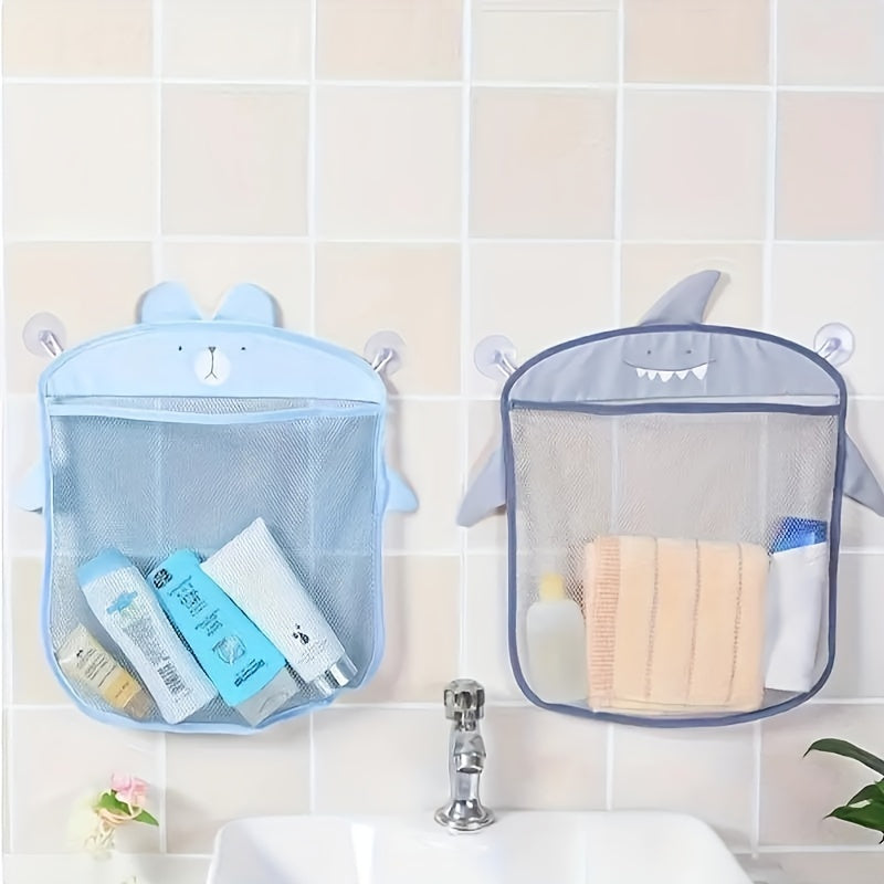 Playful bathroom organizer for toys and accessories, with quick dry technology.