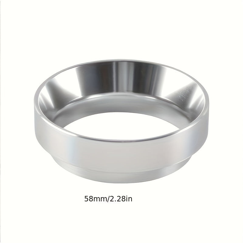 Practical and user-friendly Magnetic Aluminum Coffee Ring Concentrated Coffee Funnel in 51/53/58mm sizes.