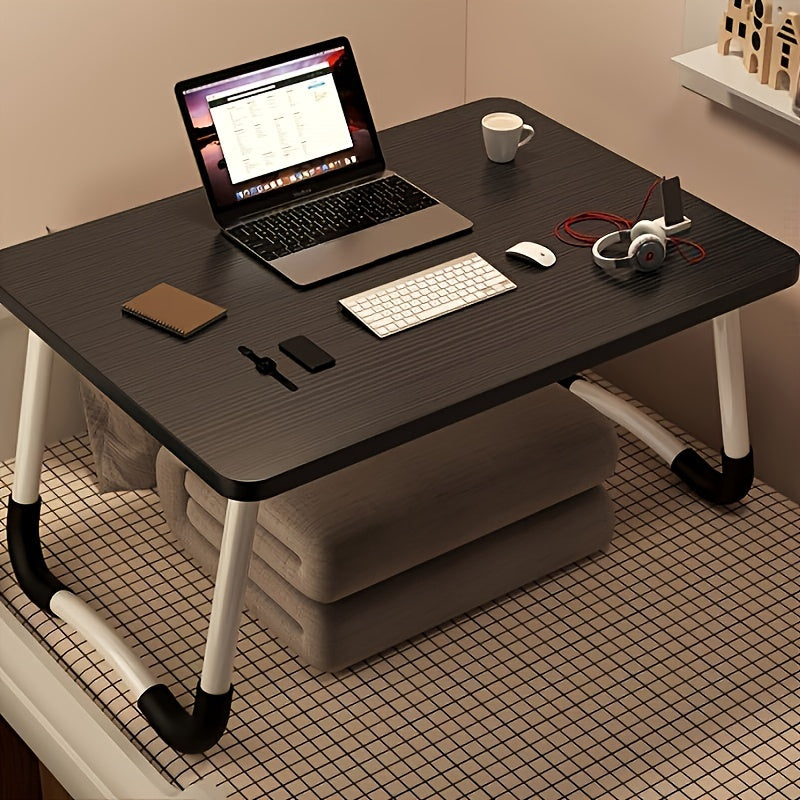 Versatile Folding Laptop Table with Adjustable Height Legs, Portable Bed Tray, Standing Desk for Sofa or Floor, Durable Materials, No electricity Required, Multi-Use Desk 60x40x28cm