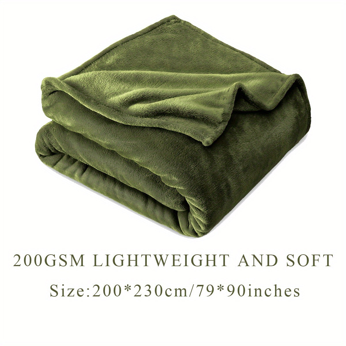 Solid Flannel Blanket, 200G, 1 piece