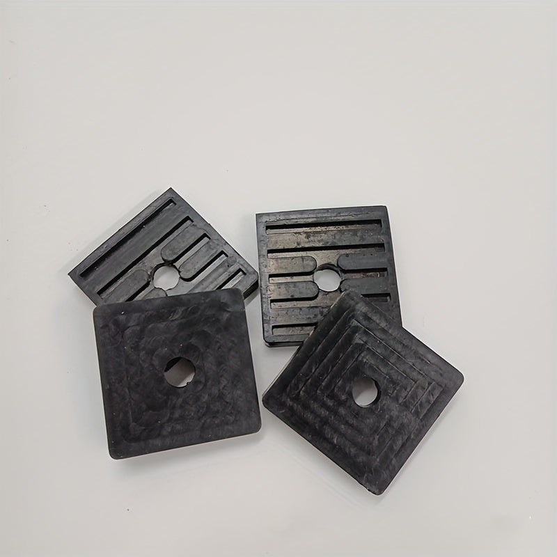 Air conditioning gaskets available in 4 or 8 pieces to reduce low frequency noise caused by vibration, extending the life of air conditioning units. Made of rubber insulation material.