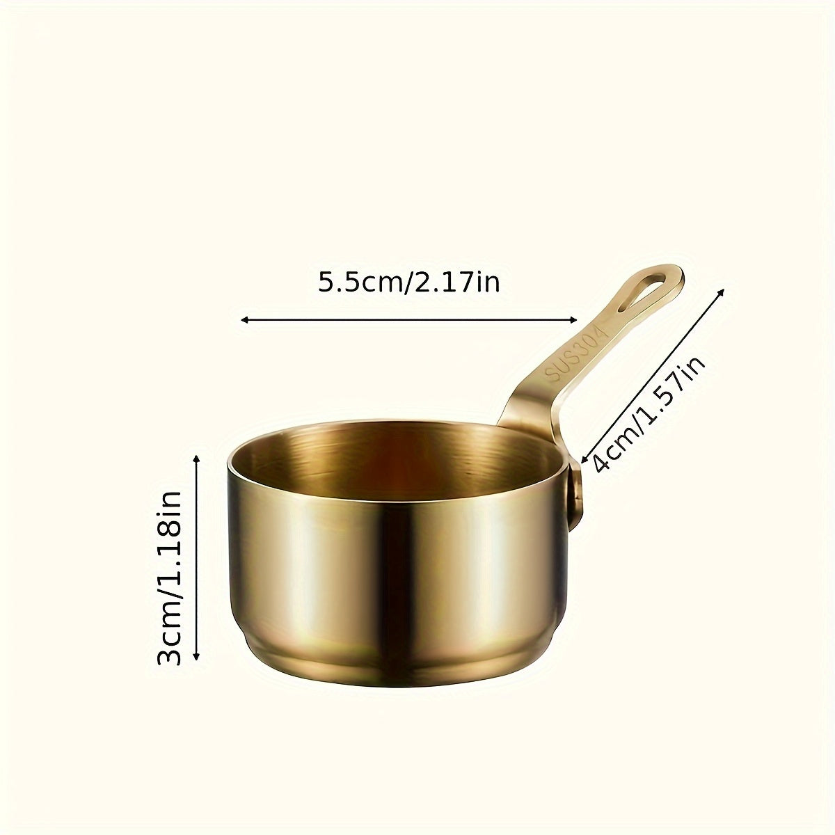 Stainless Steel Sauce Boat with Handle, Ideal for Steak Sauce and Gravy in Western Restaurants