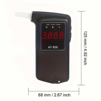 1 Set High Precision Digital Breath Alcohol Tester with 10 Free Blowing Nozzles